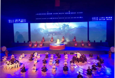参加鹰潭市市第八届运动会开幕式道教武术表演